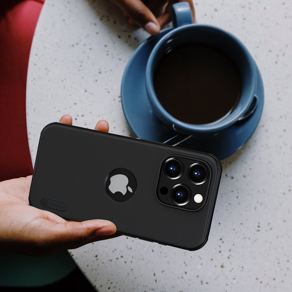 Black iPhone cover, iphone 15 cover showcasing a slim, elegant Apple cover with camera protection.