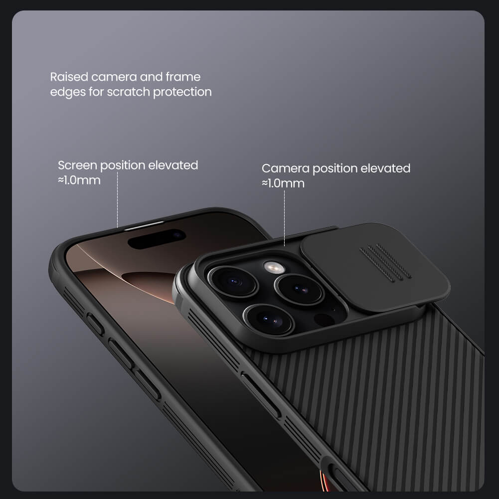 Protective raised edge camera frame detailed iPhone cover for iphone 16 cover design to prevent screen and lens scratches