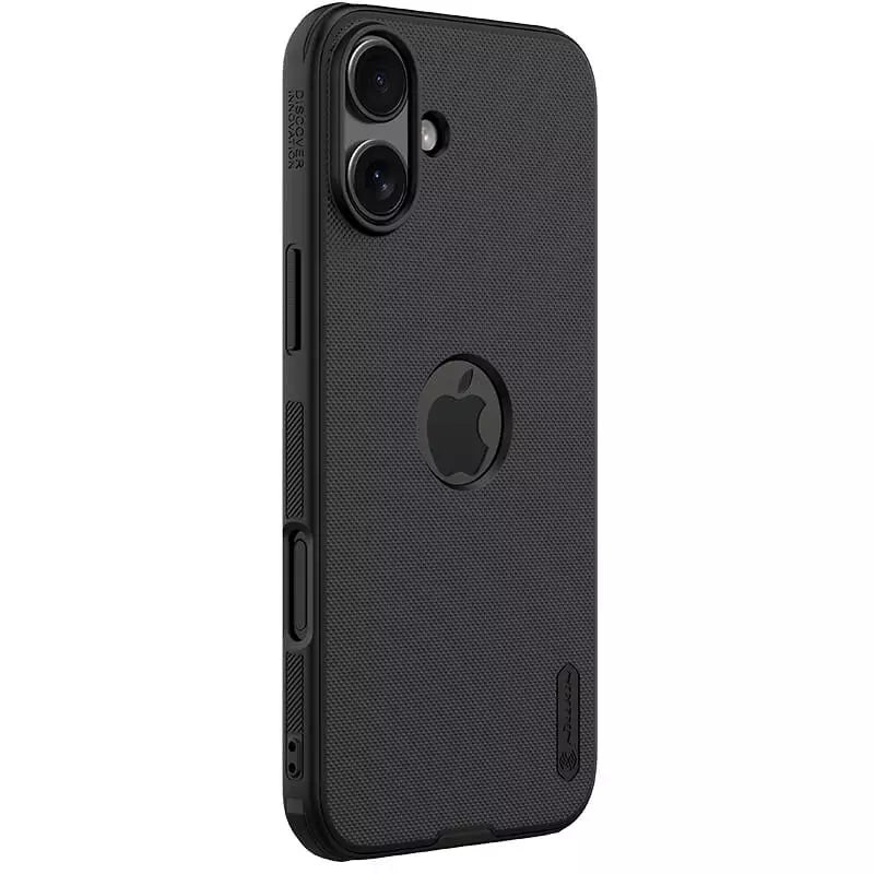 Rear side view of Nillkin iPhone cover for iphone 16 cover with dual camera slot shockproof and anti slip mobile cover.