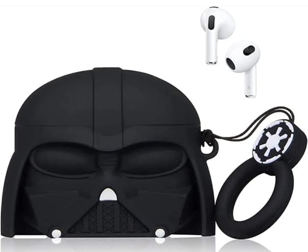 Star Wars AirPods Case for AirPods Pro 1 And 2 (Darth Vader With Keychain)