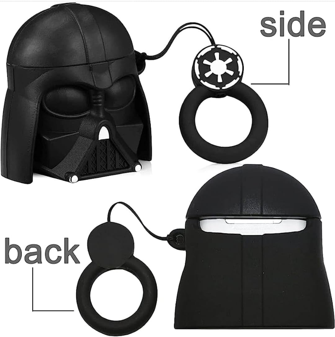 Star Wars AirPods Case for AirPods Pro 1 And 2 (Darth Vader With Keychain)