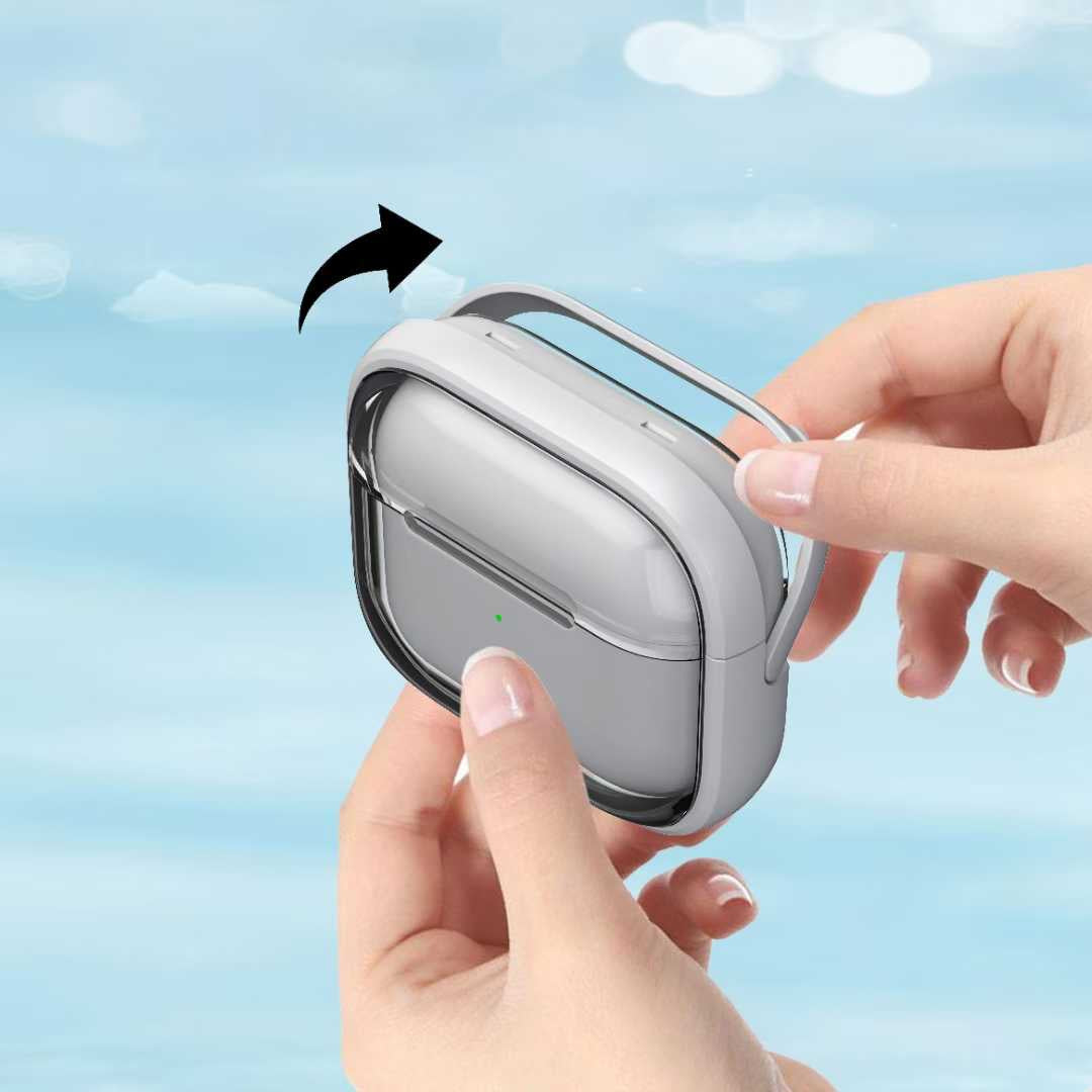 AirPods Pro 2 case with a built in kickstand premium design, AirPods 4 case for handsfree use.