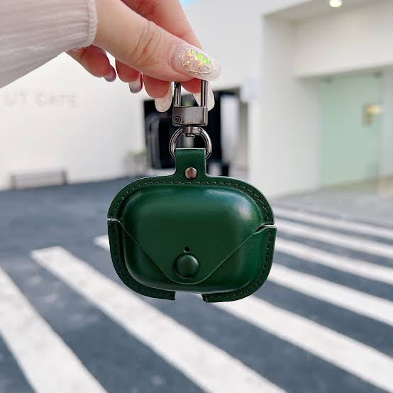 Leather airpod pro case with a classic buckle design – durable and premium quality airpod case