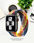 Multicolor Nylon Braided Single Loop Band for Apple Watch 38/40mm (S) – Soft, Stretchable, and Breathable Strap