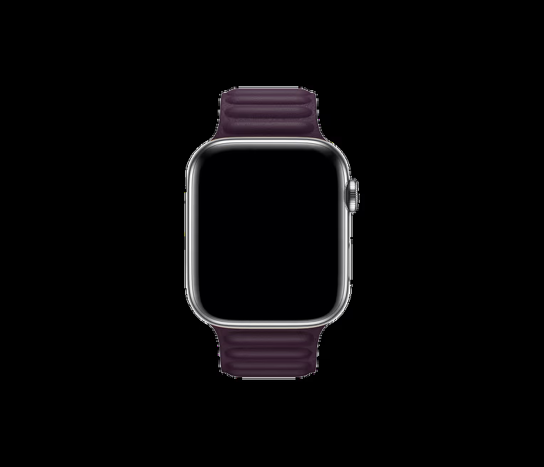 dark cherry poppy Rugged and breathable apple watch straps in a deep navy shade.
