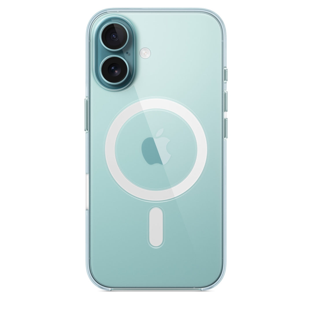 Transparent cyan iPhone case with MagSafe for iphone 16 cases Slim, durable, and stylish mobile cover