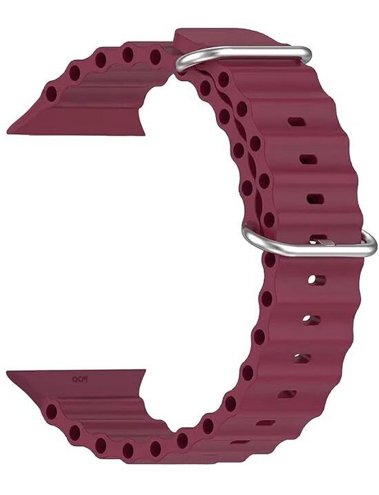 Deep burgundy sports loop strap for apple watch straps a stylish and durable upgrade.