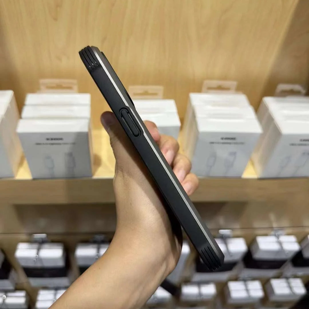 High quality clear iPhone cover with tactile button covers for easy access.