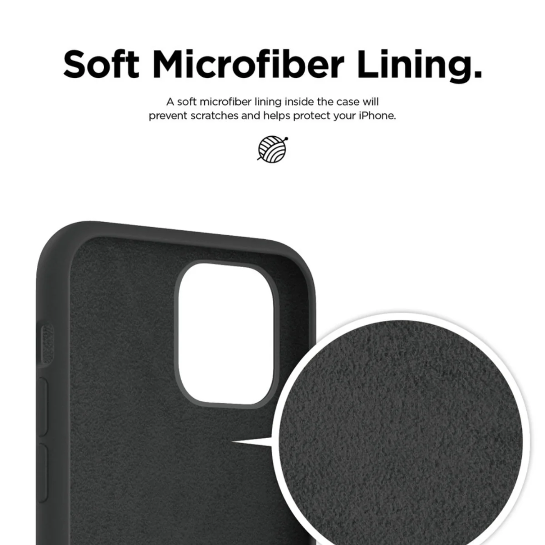 Soft iphone case with microfiber lining inside liquid silicone iphone 16 pro max case for added protection against scratches