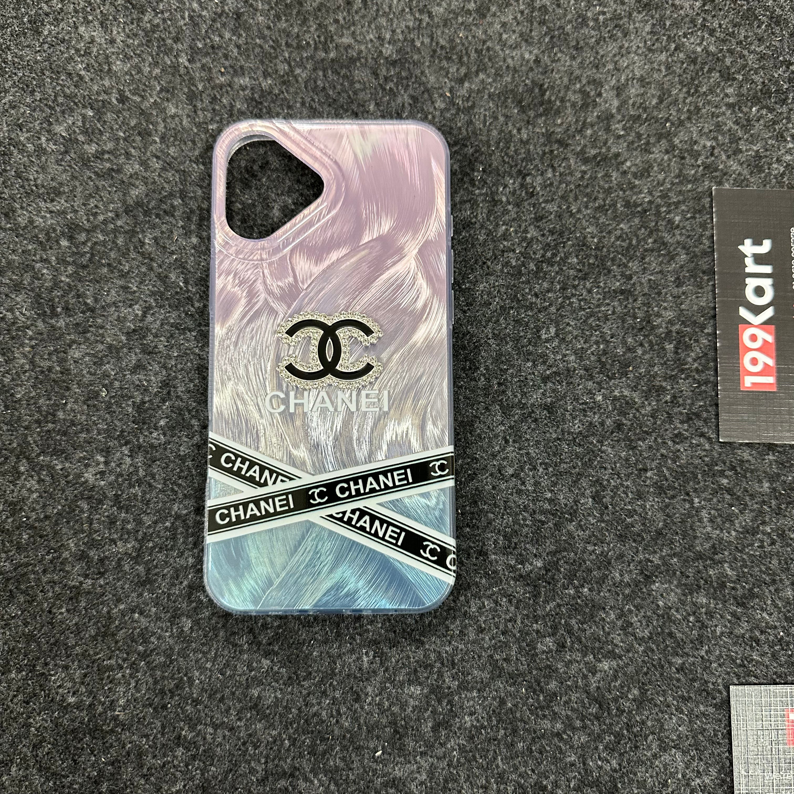 Stylish Chanel electroplated iPhone case, iphone 16 pro max cover combining a modern glossy finish with reinforced drop protection.