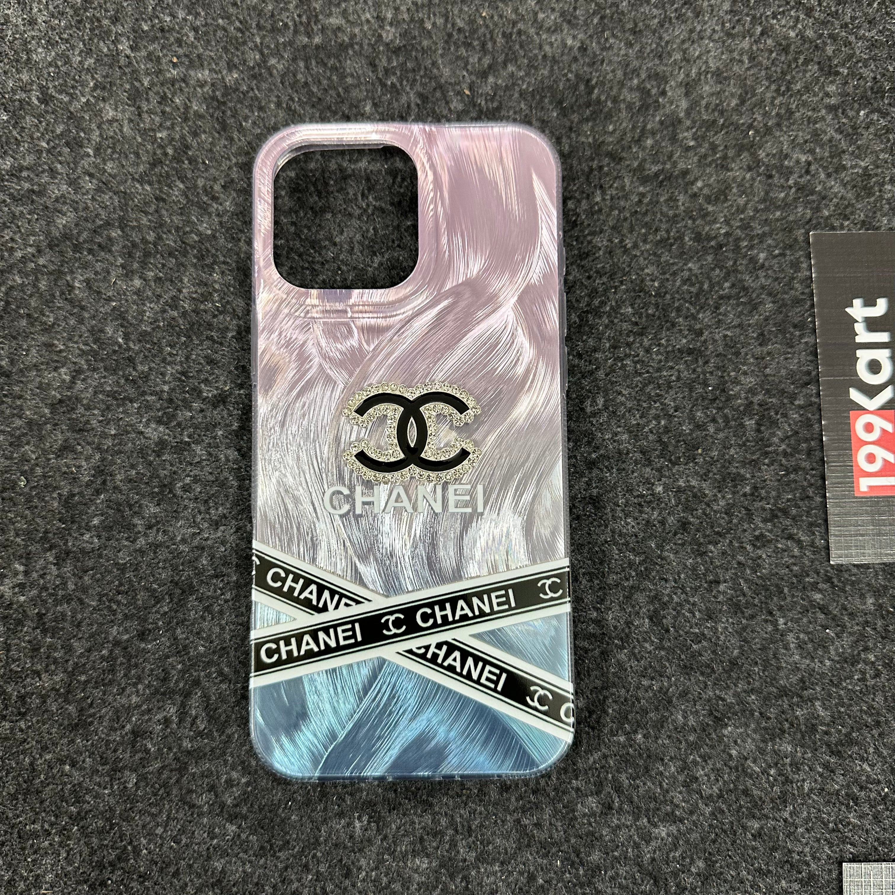 Trendy Chanel electroplated iphone case, iphone 15 cover providing a luxurious feel with laser cut precision for button and port accessibility