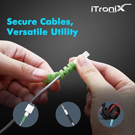 Charging Cable Protector | Multicolor Silicone Charging Cables & Wired Earphones Protectors - Pack of 4