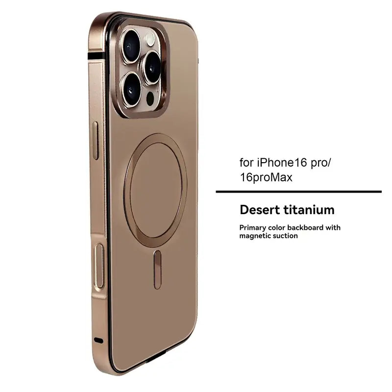 Designer iPhone cover with magnetic absorption, iphone 16 pro max cover supports wireless charging and ensures a firm grip with a smooth matte finish.