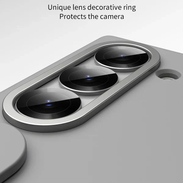 Samsung cover for Galaxy Z Fold 6 case with unique lens decorative ring for enhanced camera protection