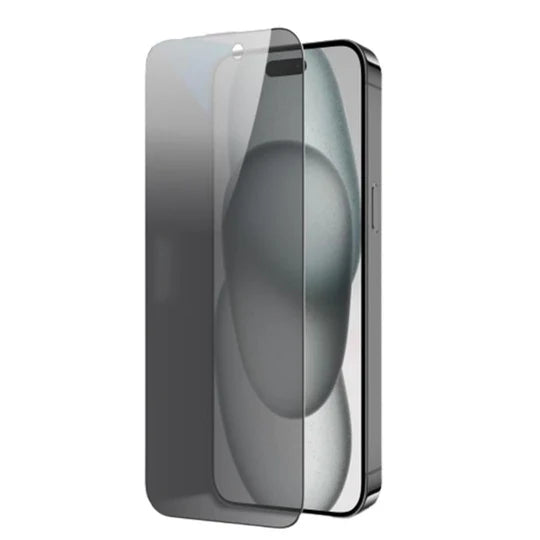 Privacy tempered glass for iPhone with anti spy technology, blocking side views while maintaining clarity