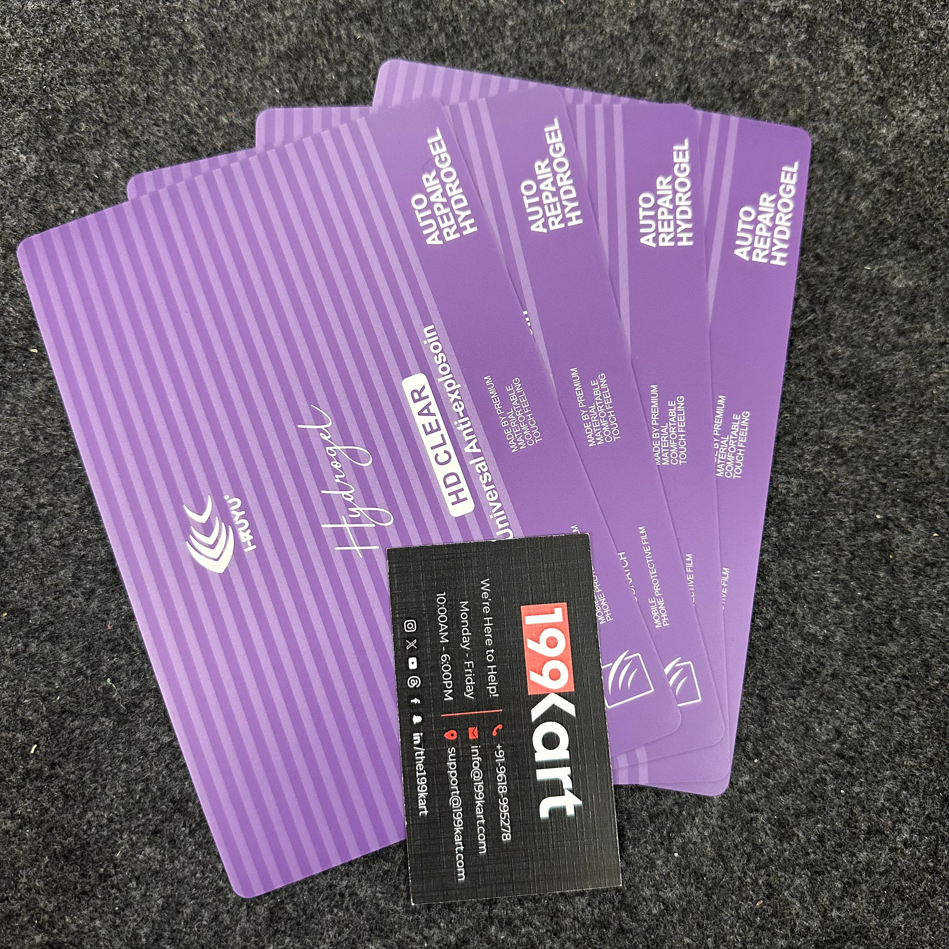 Self healing hydrogel screen protector Scratch resistant film with auto repair technology for enhanced durability