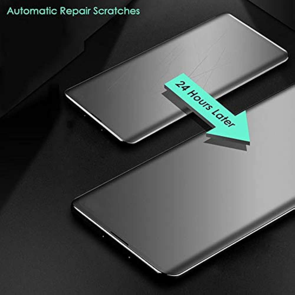 Scratch resistant hydro gel tempered glass with auto repair technology for enhanced durability.