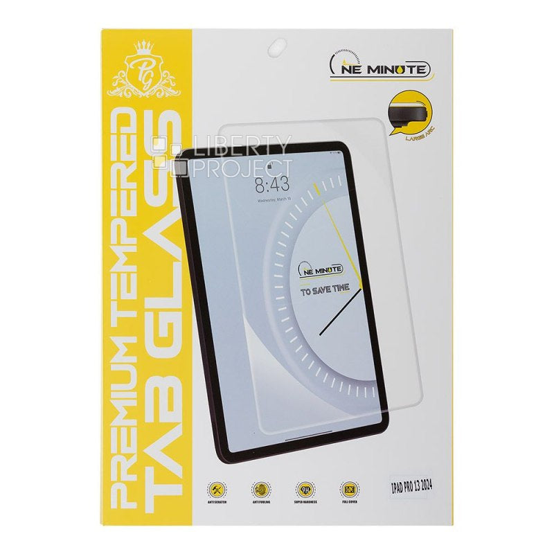 3.0D curved tempered glass for tablets, designed for bubble free installation, scratch resistance, and superior touch responsiveness.