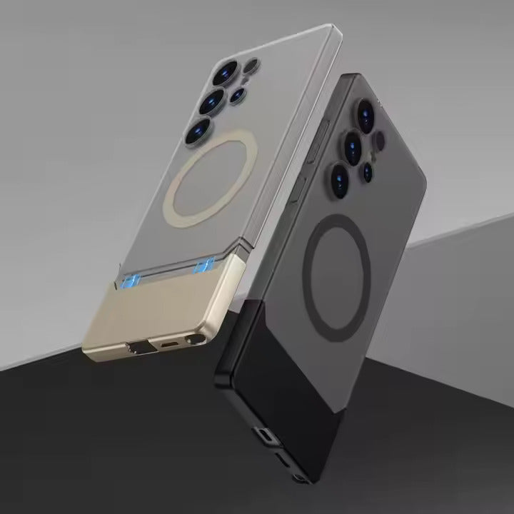 Dual color mobile covers with MagSafe ring integration, s25 ultra offering precise cutouts, smooth button feedback, and slim shockproof design.