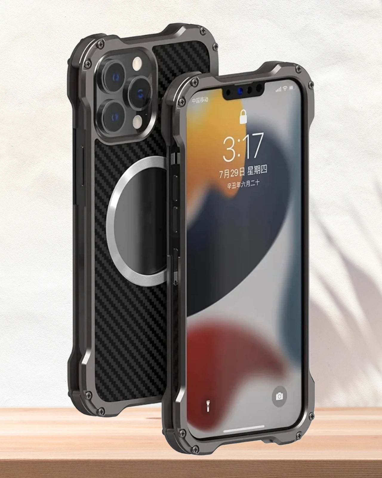 Heavy duty iPhone case with drop resistant build and clear screen cutout for enhanced usability for iphone 15 pro max cover