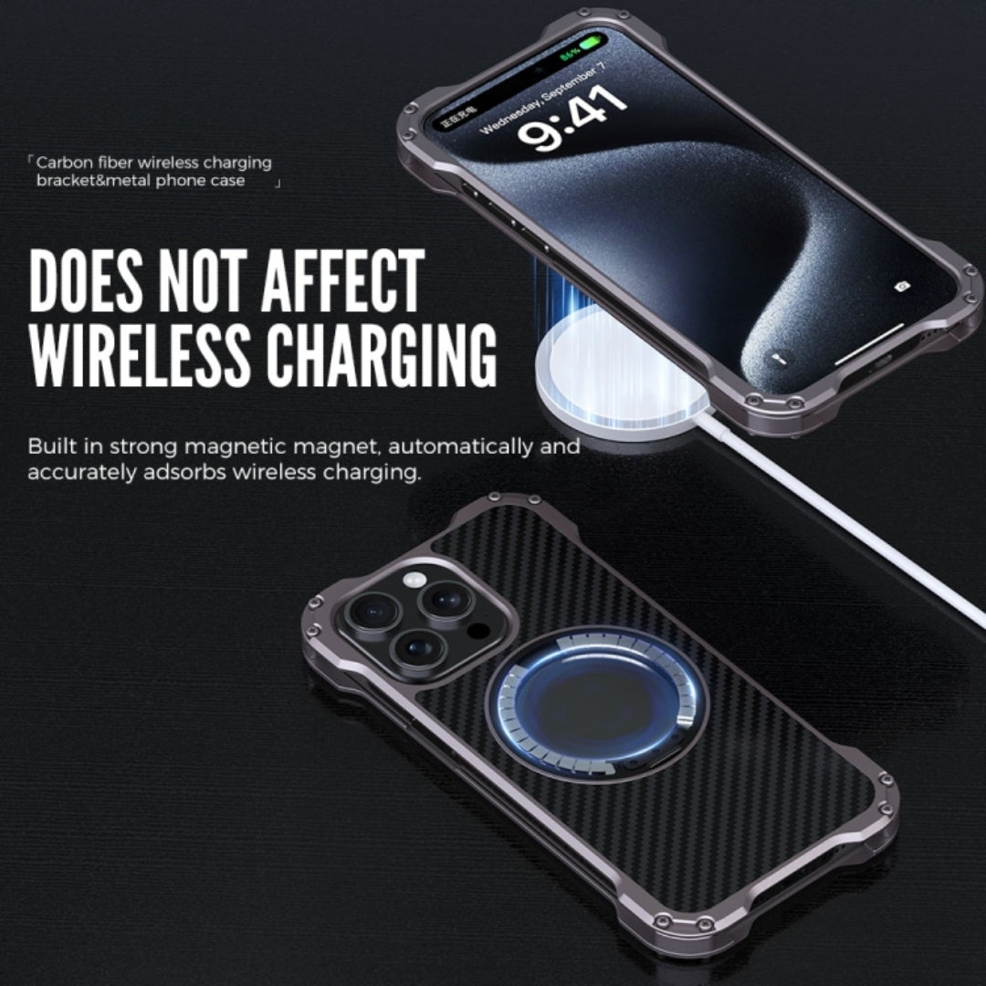 MagSafe compatible iPhone cover ensuring flawless wireless charging through strong magnetic alignment for iphone 15 pro max cover