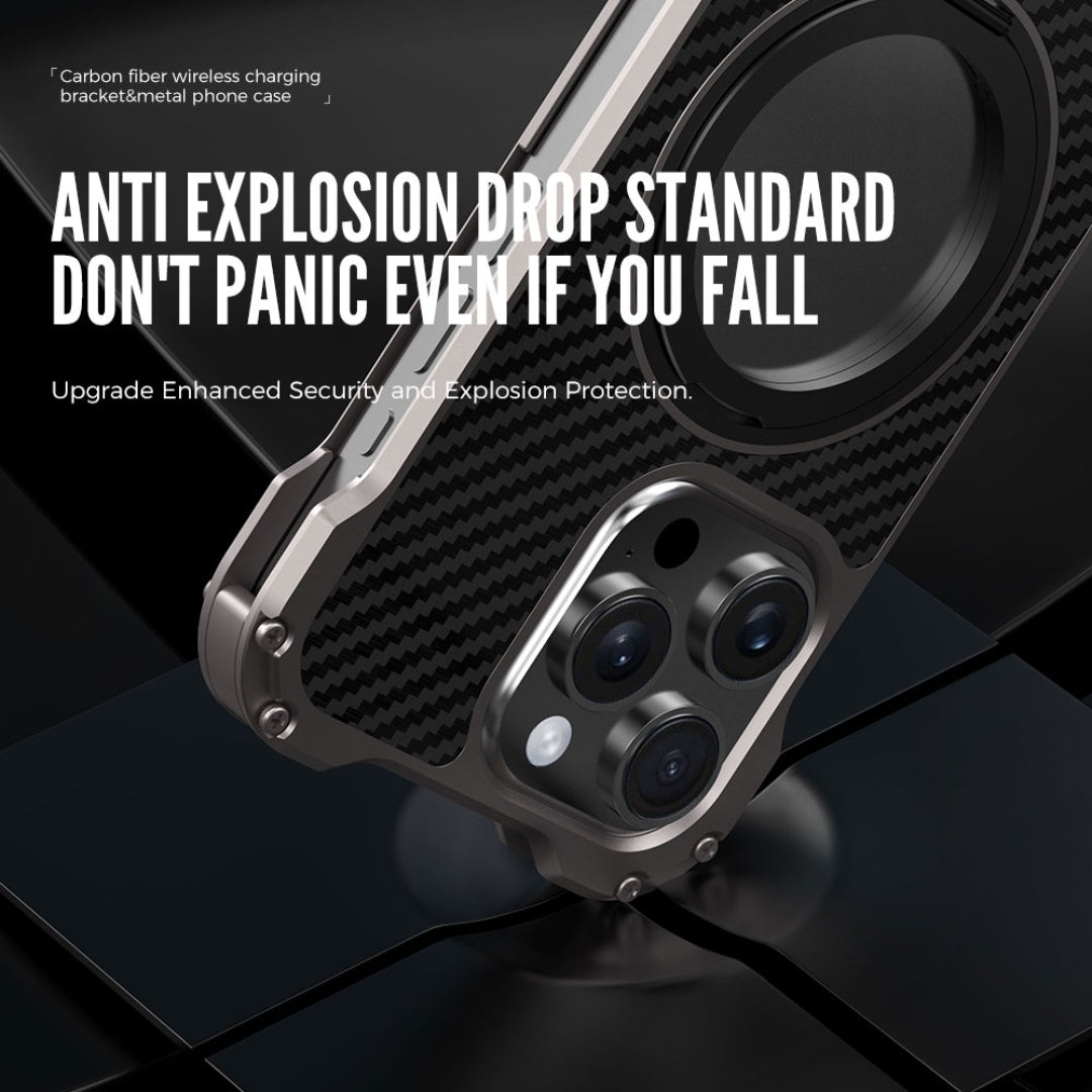 Anti drop iPhone case with rugged armor structure and air cushioned corners for superior fall protection for iphone 15 pro max cover