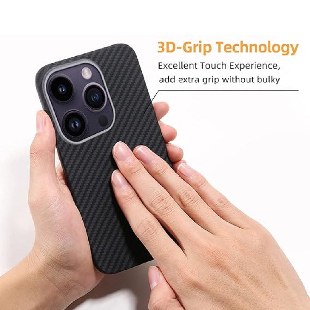 Textured iPhone cover featuring 3D Grip Technology for excellent touch experience and slip resistance for iphone 15 pro max cover