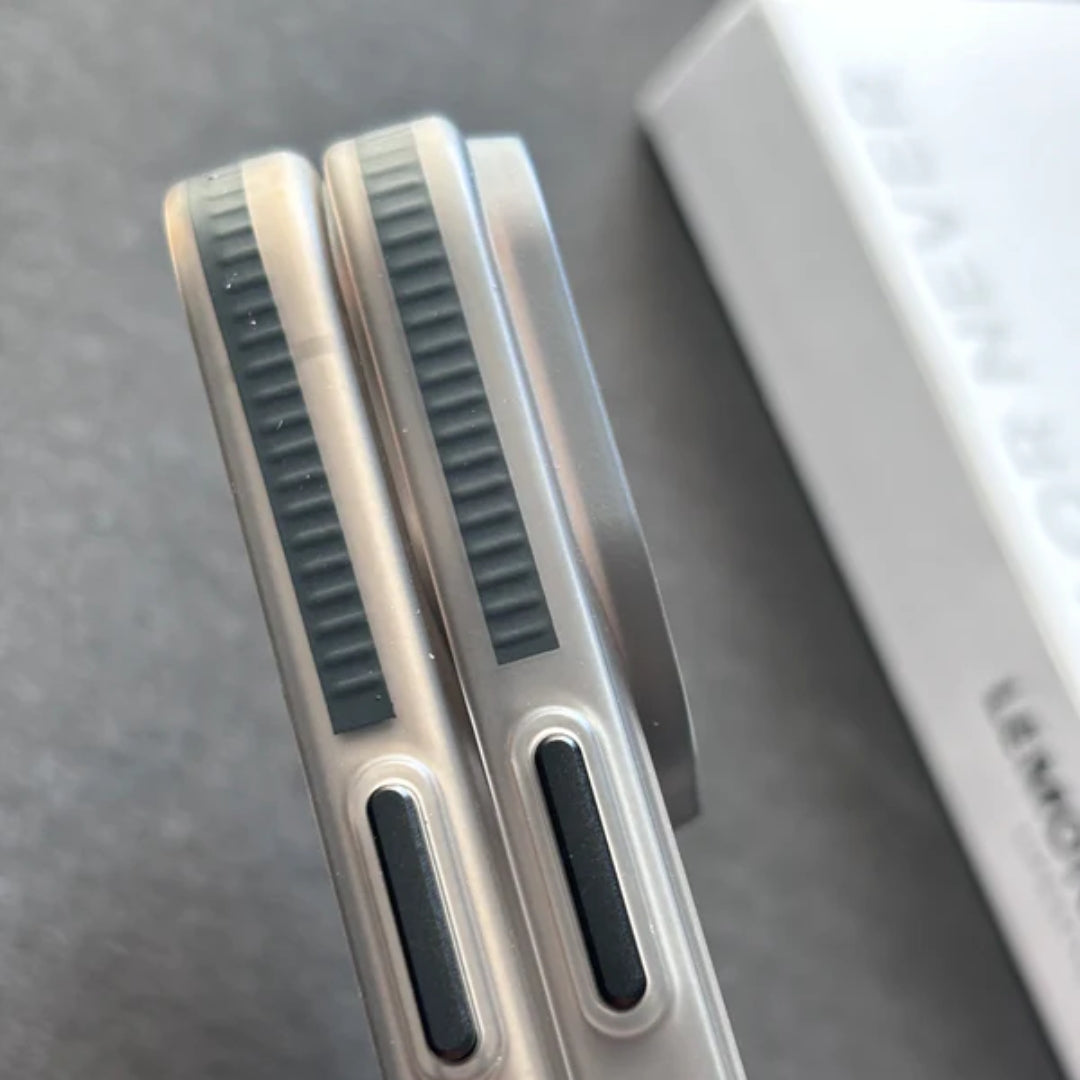 Precision Side Button Cutouts and Grippy Edges iPhone Cover Anti slip sides with tactile buttons for easy usability and extra control for iphone 16 pro max cover