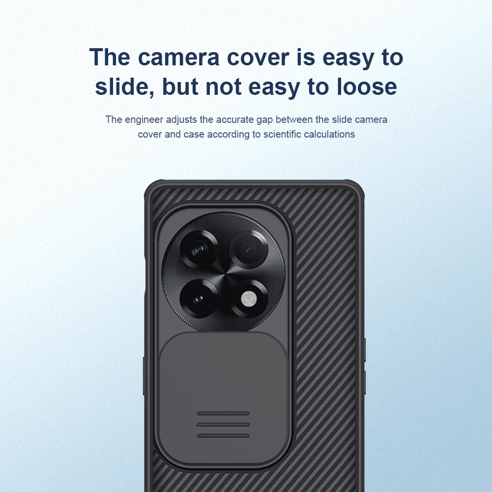Camera slider cover that is engineered for easy sliding but remains securely in place without loosening for oneplus 11R