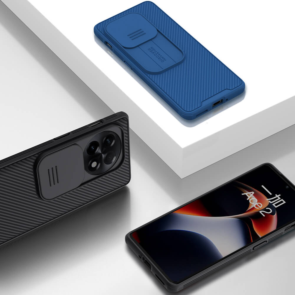 Black and blue mobile covers highlighting the sleek and protective design for OnePlus 11 and OnePlus 11R