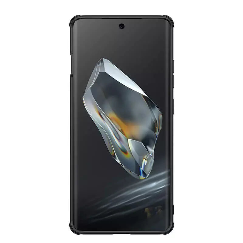 Front side of OnePlus 12R with full screen display and protective edge casing mobile covers