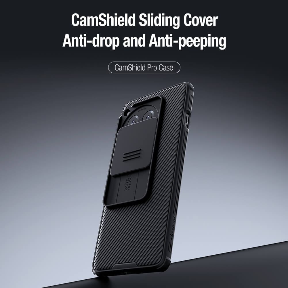 Anti drop mobile covers for OnePlus 12R with sliding cam protector and grippy surface texture.
