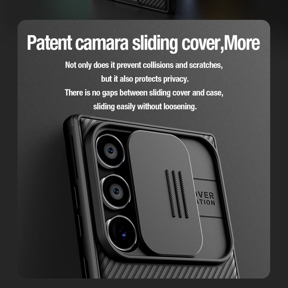 Close up of patented sliding camera protector on mobile cover, enhancing privacy and durability for s24 ultra cases india