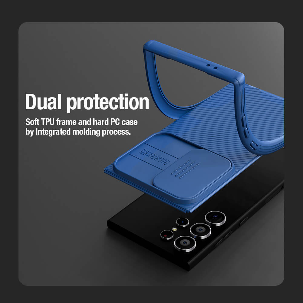 Flexible and tough TPU and PC material samsung cover with dual layer protection design for s24 ultra cases india