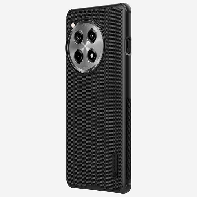 Angled view of Nillkin Super Frosted Shield mobile cover for OnePlus 12R