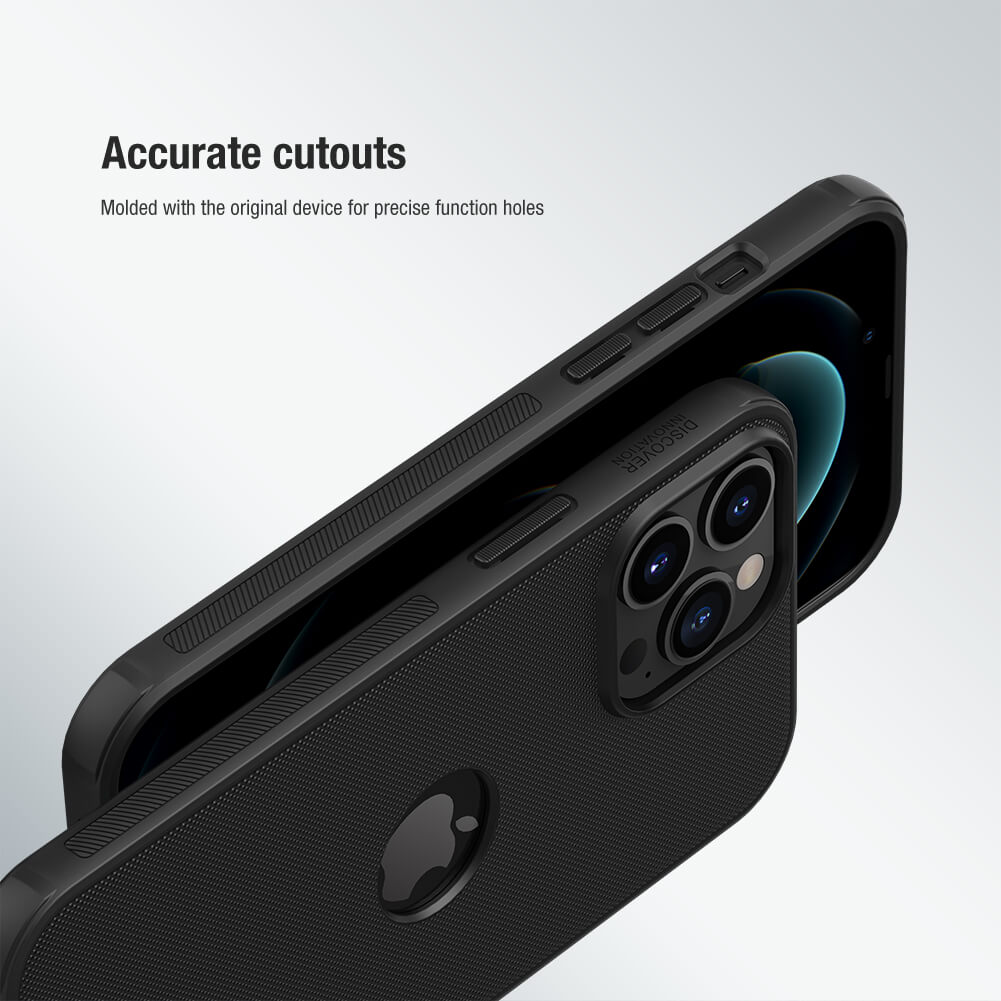 Nillkin Super Frosted Shield Pro Apple case for iphone 13 covers showing Accurate Cutouts and molded Design