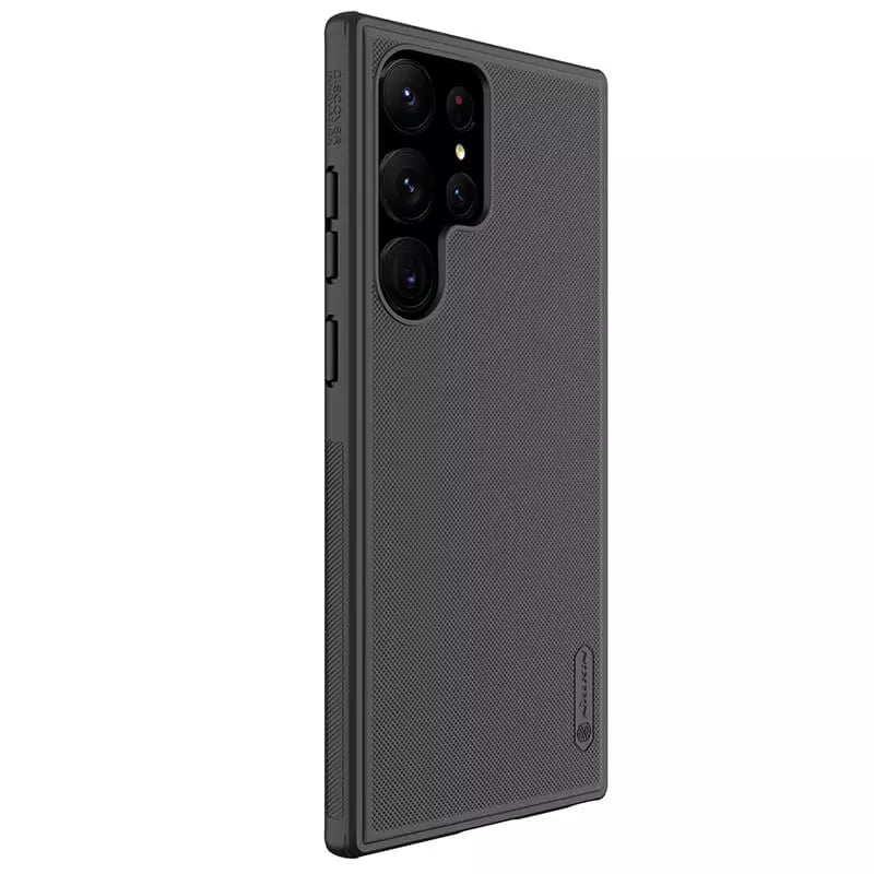 Side profile of a black Samsung mobile cover emphasizing precise button cutouts and smooth edges for s23 ultra cover