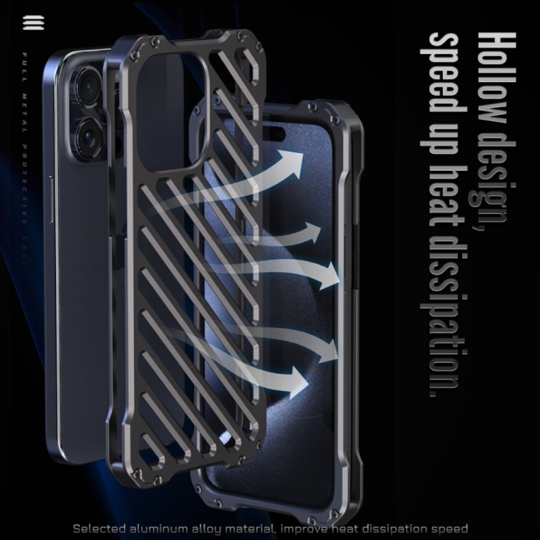 Hollow back iPhone case design enhances heat dissipation and airflow, ensuring safety and cooling for Apple devices for iphone 15 pro max cover