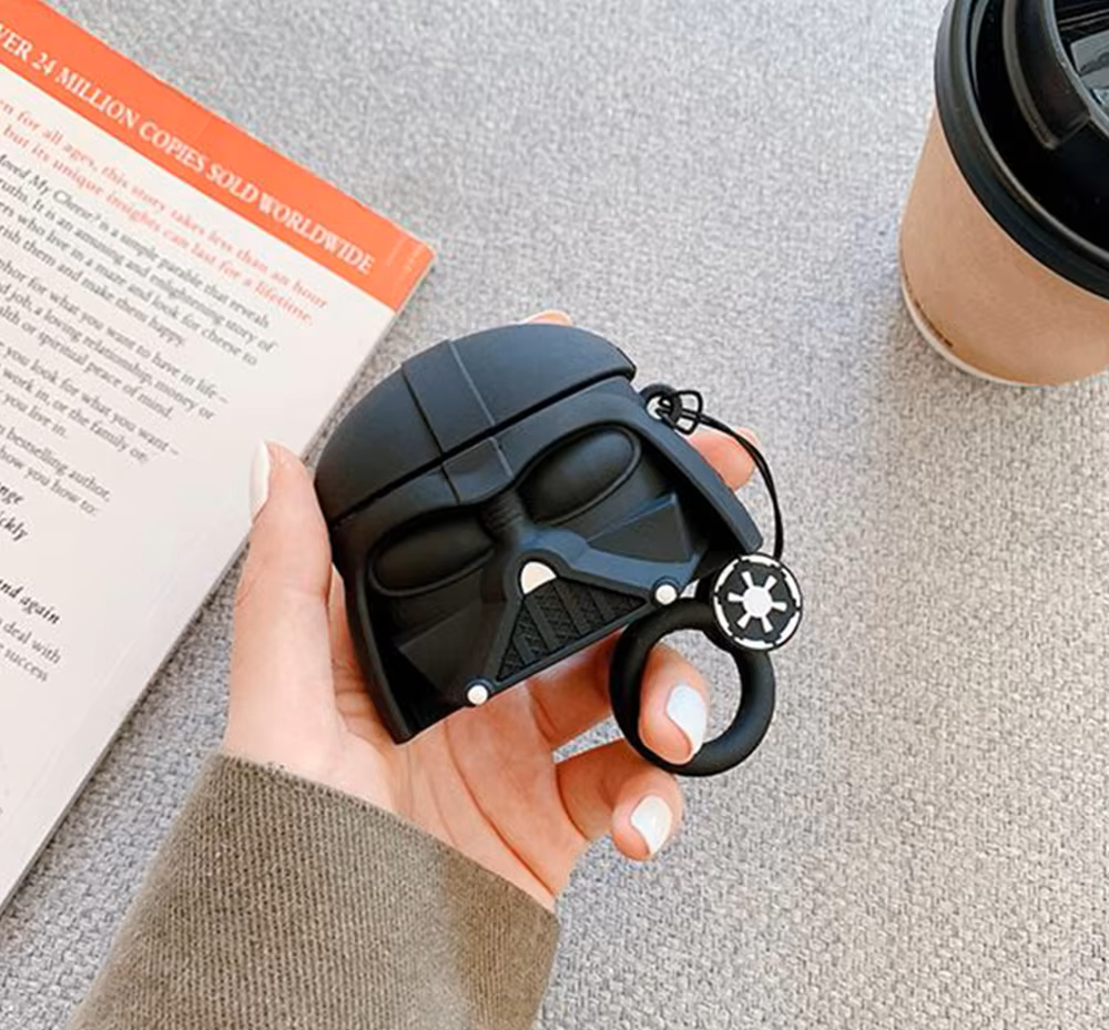 Star Wars AirPods Case for AirPods Pro 1 And 2 (Darth Vader With Keychain)