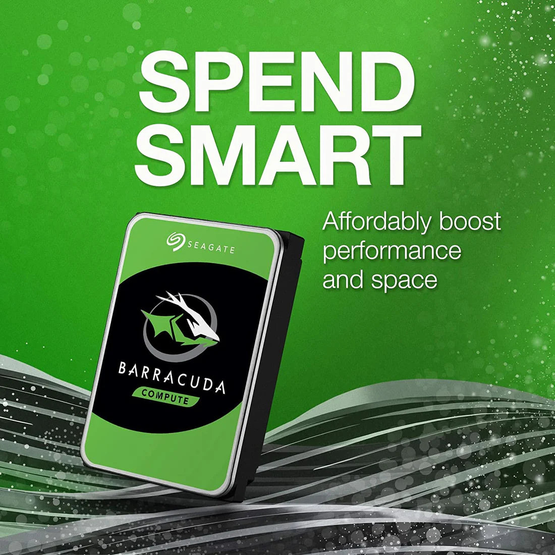 Seagate Barracuda hard drive highlighting affordable storage and performance.