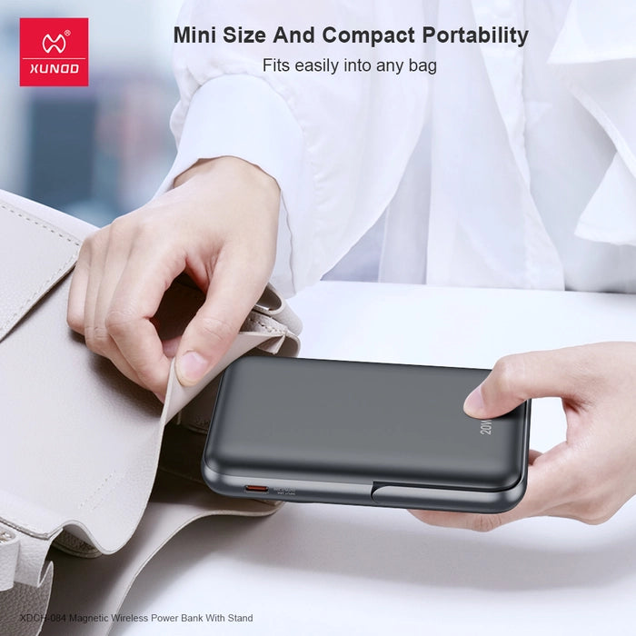 The XUNDO XDCH 084 power bank, boasting a 10,000mAh capacity, is compact portability and mini size nature makes it easy to carry