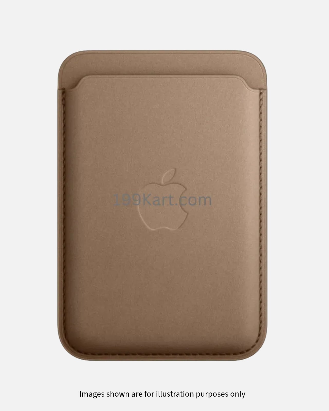Premium brown FineWoven Apple wallet with MagSafe,card holder offering secure card storage and seamless magnetic attachment.