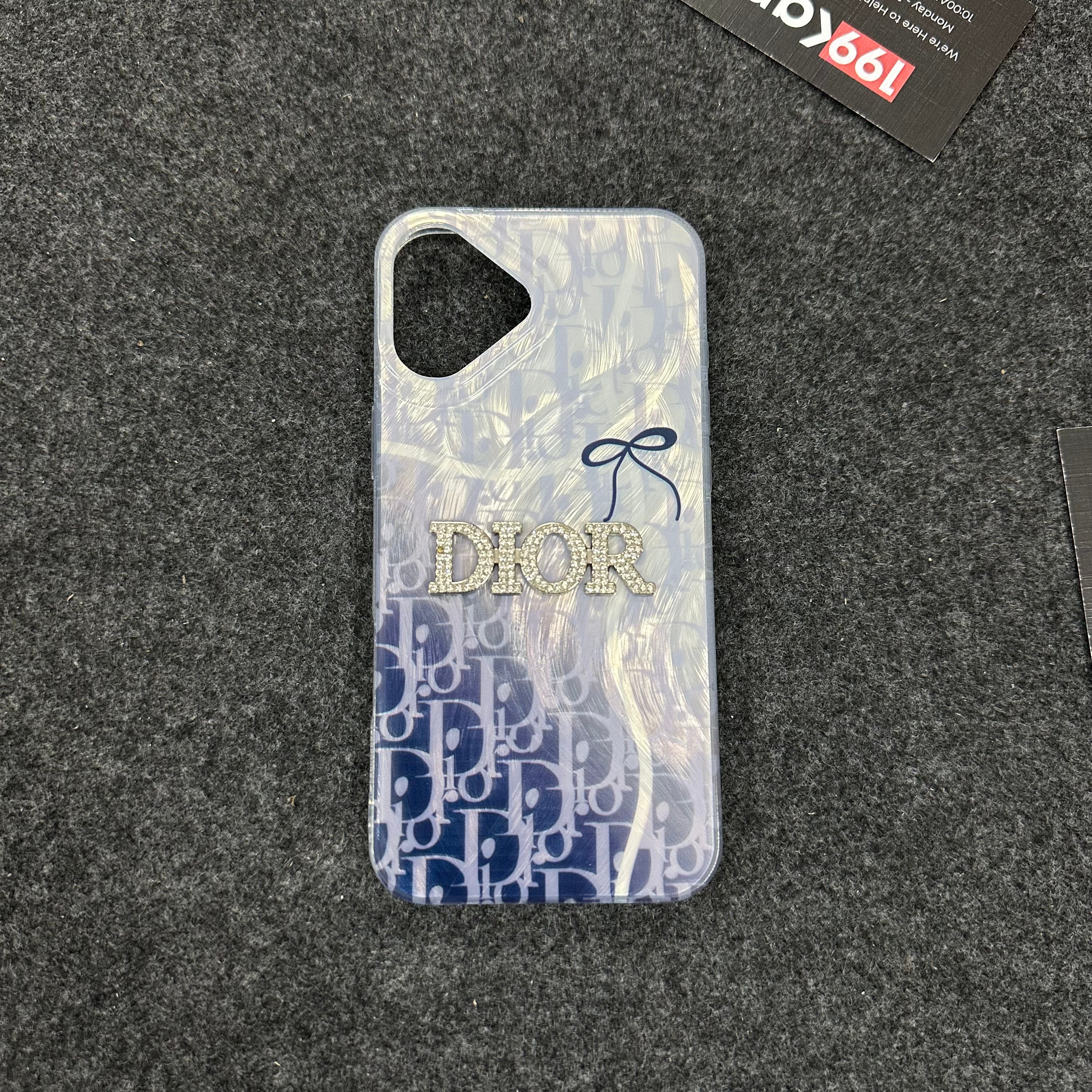 Stylish Dior electroplated iPhone case, iphone 15 cover offering precisely measured cutouts and a premium embossed finish