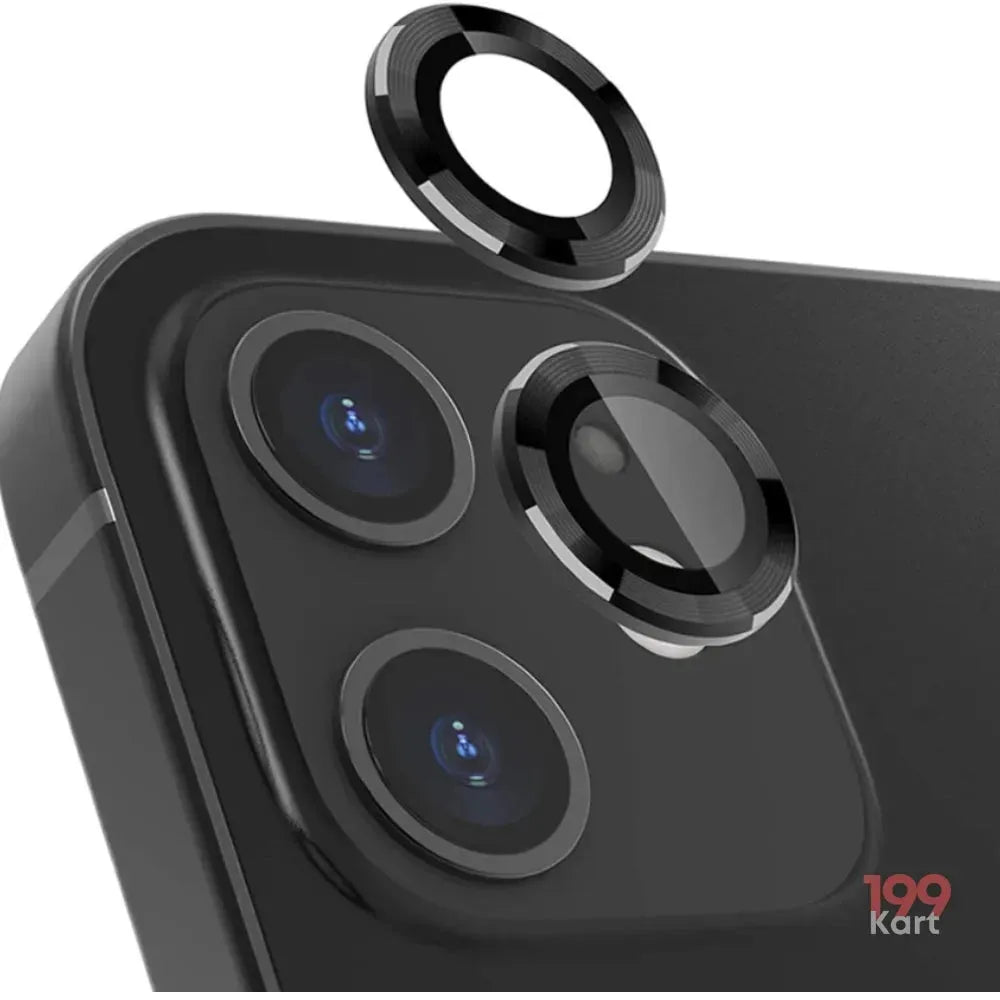 Premium black camera lens for iphone, offering full lens coverage with anti-scratch and dust-proof features.