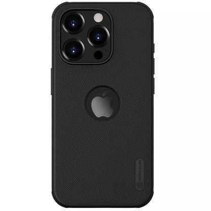 Rear view of black iPhone case for iphone 15 cover with bold camera protection and precise Apple logo cutout durable mobile cover for iPhone