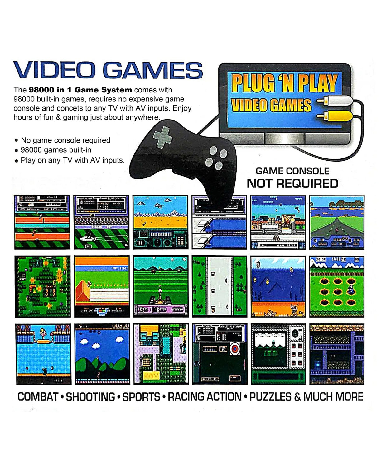 Retro console game for tv.