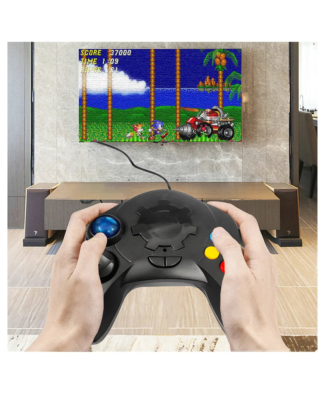 tv gamepad compatible with AV input for retro gamers 