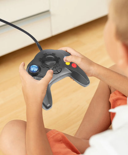 easy to use handheld game console with a firm grip 