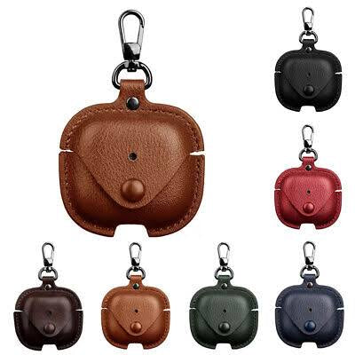 Multi-color leather airpods 3 gen case  available in brown, black, red, blue, and green options