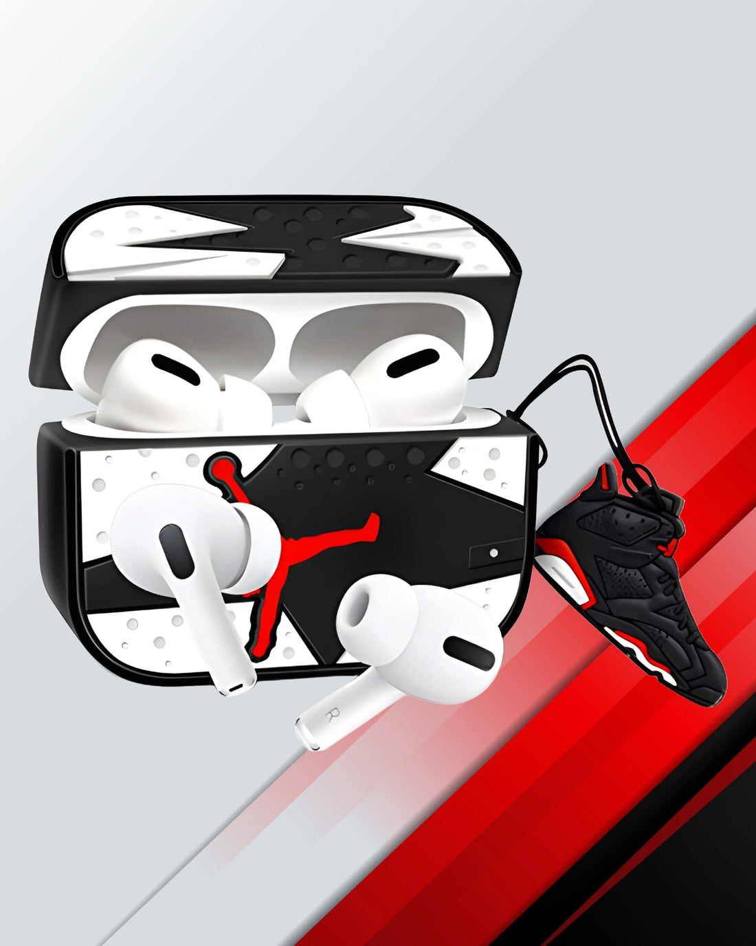 Sports-themed airpods pro 2 case– trendy airpods pro case for sneaker lovers